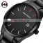 HANNAH MARTIN 17551 Classic Quartz Watches For Man Stainless Steel Strap Calendar Business Men High Quality Watch
