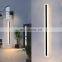 110V 220V Gold Black Long Strip Exterior Outdoor Wall Light Porch Simple Modern Led Decoration Wall Light Line Wall Lamp