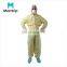 Manufacture Customized 3 Panel Hood Storm Flap With Adhesive Tape Non Woven SMS Microporous Coverall With Bound Seams