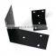 Galvanized Steel Z&L Angle Corner Shelf Bracket with Black Powder Coated for Wooden Beams Metal
