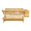 2-Tier Collapsible Bamboo Drainer Dish Drying Rack Multipurpose Roll-Up Dish Drying Rack With Utensil Holder