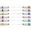 factory customized 12 colors twelve zodiac signs stamps highlighter color stamps pen pattern curving marker pen sets for drawing