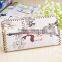 Stock Wholesale 10 Styles Vintage Scenery Printing Beautiful Women Lady Fermale Wallet The Best Choice