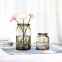 Elegant Romantic Round Glass Candle Jar Bottle Customized Color Home Decoration Vase Wholesale
