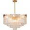 Modern crystal light luxury chandelier suitable for living room dining room lighting high-end copper lamps ceiling lighting