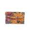 sequined embroidered clutch bag