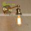 Loft Glass Shade Wall Sconce Bedside Vintage Solar Wall Light for Corridor