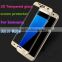 New style clear gold explosion-proof tempered glass screen protector for samsung S6 edge