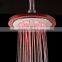 Glass LED Bathrom Round Shower Head Holder