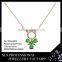 SLS brand jewelry 925 silver necklace with gemstone jewelry fancy necklace green stone necklace for lady's fashion