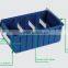 Small plastic parts storage rack bins