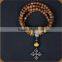 Selling Women 8mm Wenge Wood Tibetan Buddhist Prayer Bracelet Mala necklace 108