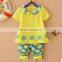 2016 short sleeve baby clothes birthday girl clothing sets 1years kids outfits infant summer shirts sets                        
                                                Quality Choice