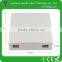 China FTTH Mini Wall Panel Fiber Optic PVC Distribution Junction Box 2port