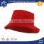 Fashional red custom kids plain bucket hats