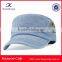 high quality wholesale custom made blue jean design your own curved brim military cap army hat