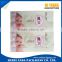 printed baby wet wipes packaging bag with tear tape/tissue plastic sachet/side gusset plastic bag
