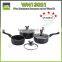 Hot sale forged/pressed sauce pan aluminium non-stick sauce pot ceramic saucepan set