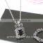 Link Chain Collar Punk Gothic 316L Stainless Steel The Palace Crown Agate Pendant Necklace