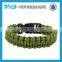 Polyester cover with 7 strand nylon core evil eye shamballa bracelet