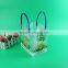 cheap plastic drink bag handle plastic bag with logo print for drinks