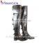 High quality custom made high heel boot genuine leather boots for women