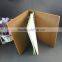 leather cover 6 metal rings binder organizer business notebook