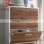 High Quality 4 Door Wood Corner Shoe Cabinet