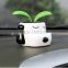 creative apple flower solar powered car decoration