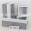 set of 3 factory supply custom made grey baskets wholesale
