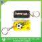 Brand Name Cheap Custom Led PVC Keyring for Football