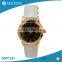 Lady gold case genuine leather strap PC21quartz movt elegance watch