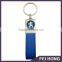 Wholesale black/blue color leather key holder with brand logo