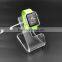 Clear acrylic plastic Wach Stand with Charging port for A-pple Watch Stand