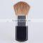 Cosmetics beauty rectangle handle flat top small blush brush with animal hair