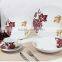 Fine ab grade porcelain white luxury porcelain dinner set