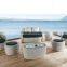 hotselling semi-circle wicker rattan sofa sets-Half Circle Patio Sectional
