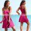 Women Bandeau Strapless Dress Bikini Cover-Up Summer Swimwear Beach Skirt                        
                                                Quality Choice