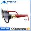 Latest Italian design big frames acetate sun glasses with gold metal diamond                        
                                                Quality Choice