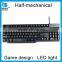 3 LED backlit colors computer keyboard half-mechanical keyboard feel