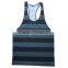 Custom dri fit blank gym mens stringer running singlet