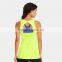 China sportswear  cotton spandex yellow fitness sexy tops for women