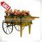 POP custom wooden merchandise cart display for retail stores
