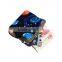 Young lady design felt metal openning purse gold supplier