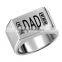 High quality Stainless Steel Ring men ring Size 7 to 15 wide band ring custom's logo