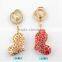 2015 fashion 3D custom heart shaped metal keychain