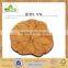 Natural Wooden Wood lotus cup coffee drink base
