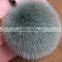 2016/2017 Fluffy 13cm Colorful Fox Fur Pom Poms for Beanie Hats/with Keychain