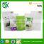 China factory food grade accept printed white krafp paper stand up pouch with zipper and clear window for dried food