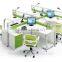 Commercial furniture Staff Table Modular Four Seat office cubicle workstation